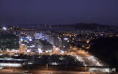 서쪽 방향 야간 조망